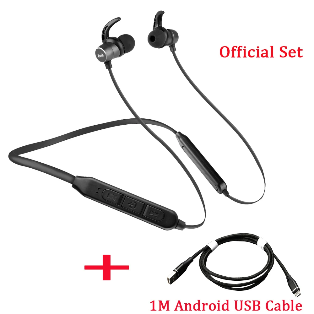 Bluetooth наушники 10Hr беспроводные наушники V5.0 с шумоподавлением спортивные наушники с микрофоном fone de ouvido для Xiaomi - Цвет: OFFICE SET BLACK