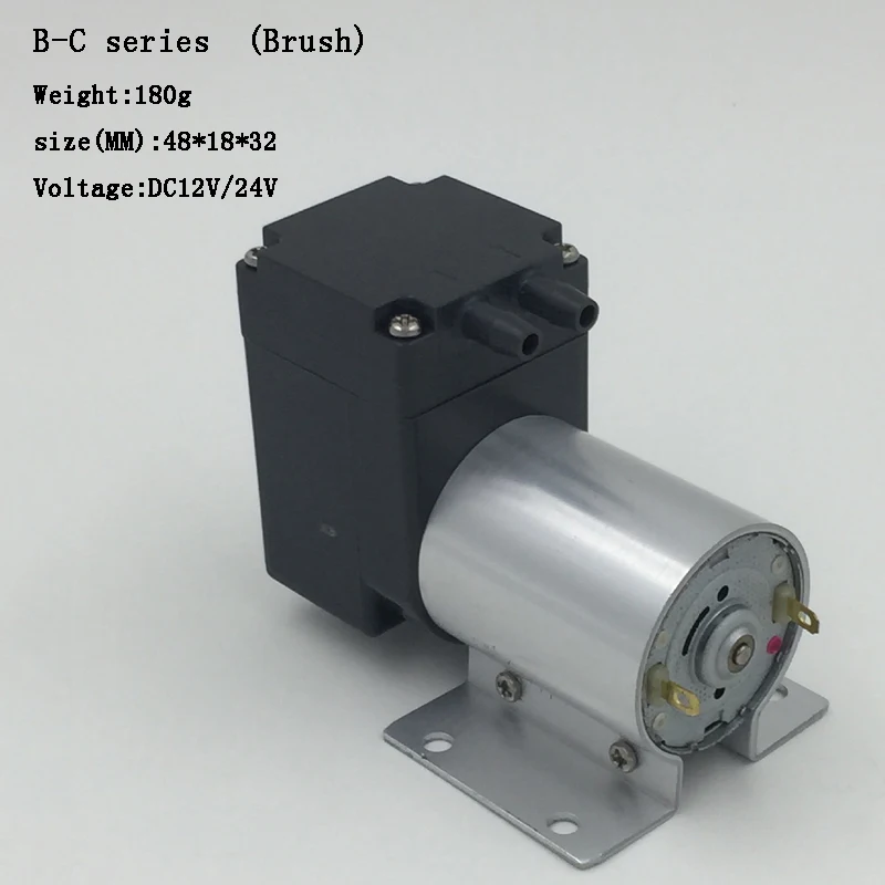 От 12 до 24 вольт мини-кисточка DC диафрагменный воздушный надуть& вакуумный насос