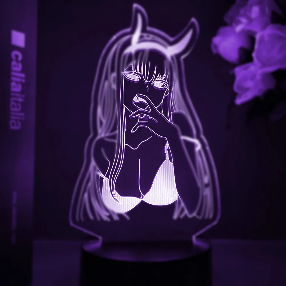 Permalink to Anime Zero Two 3d Lamp Figure Nightlight Kids Child Girls Manga Gift Night Light Lamp Darling In The Franxx