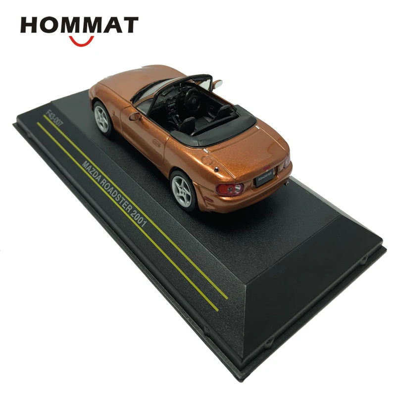 HOMMAT 1:43 Mazda Roadster 2001, модель автомобиля-трансформер из металлического сплава, Diecasts& Toy Vehicles, модели автомобилей, игрушки для детей, мальчиков