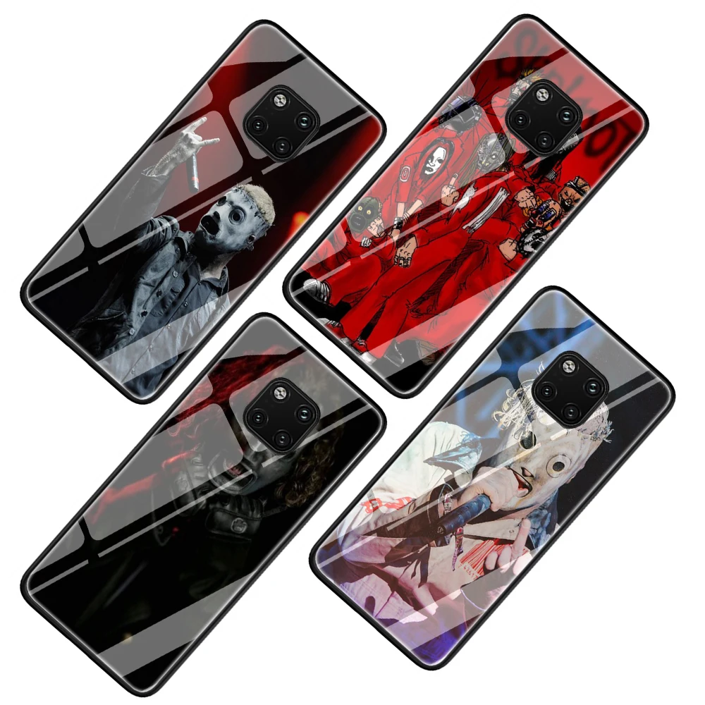 Чехол для телефона из закаленного стекла с музыкой Slipknot Corey Huawei Y6 Y9 Honor 8X 7A 9 10 P10 P20
