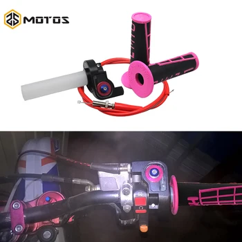 

ZS MOTOS 22mm 7/8" Turn Quick Action Throttle Grips & Throttle Cable & Handle Grips for Honda CRF 50 110 230 for KTM DUKE EXC