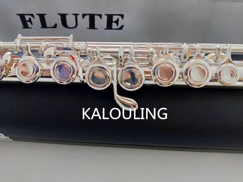 Kaluolin новая флейта музыкальный инструмент 16 над E-Key Серебряный CTune флейта воспроизведение музыки профессионального уровня с Чехол