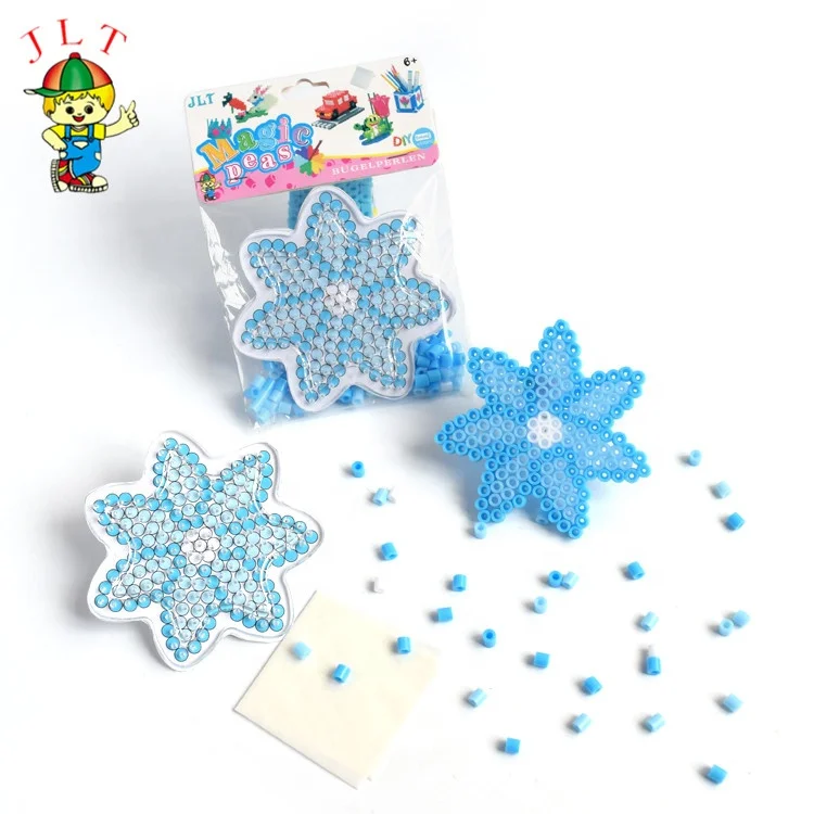 

DIY Snowflake Perler Beads 5mm Hama Beads Puzzle Education Toy Crafts for Kids Kids Diy Educational