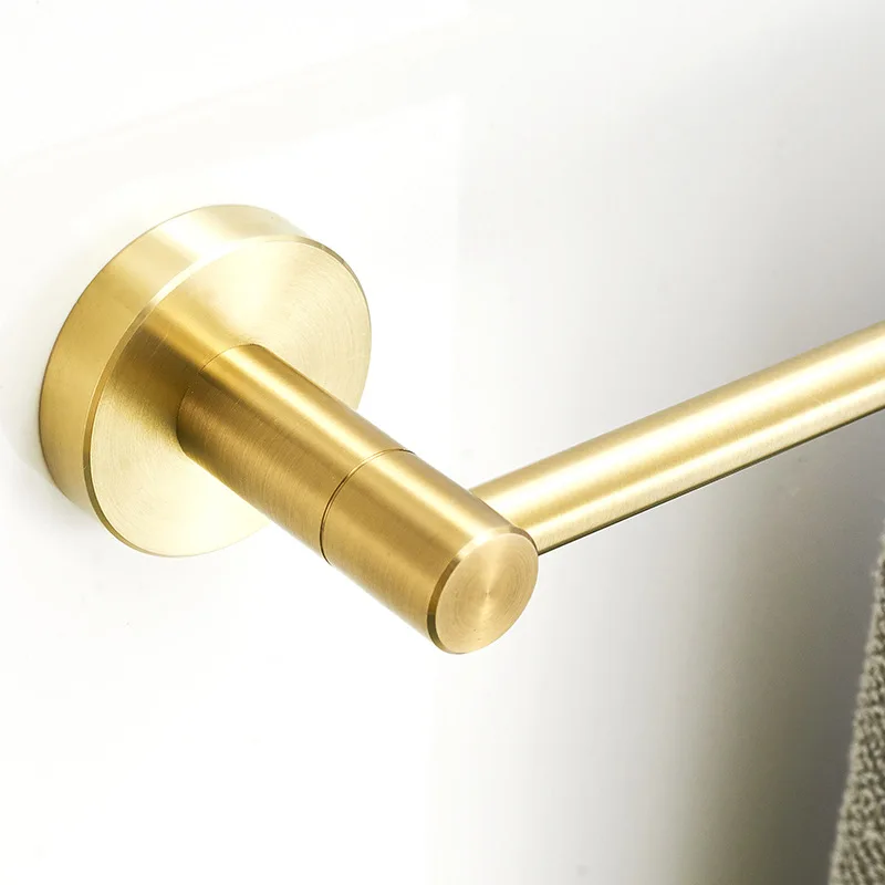 Золотая вешалка для полотенец из нержавеющей стали ванной комнаты 9 дюймов