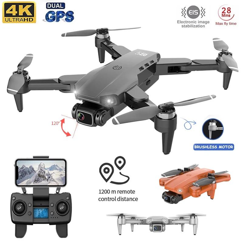 L900PRO GPS Drone 4K Dual HD Camera Professional Aerial Photography Brushless Motor Foldable Quadcopter RC Dron Distance1200M | Игрушки и