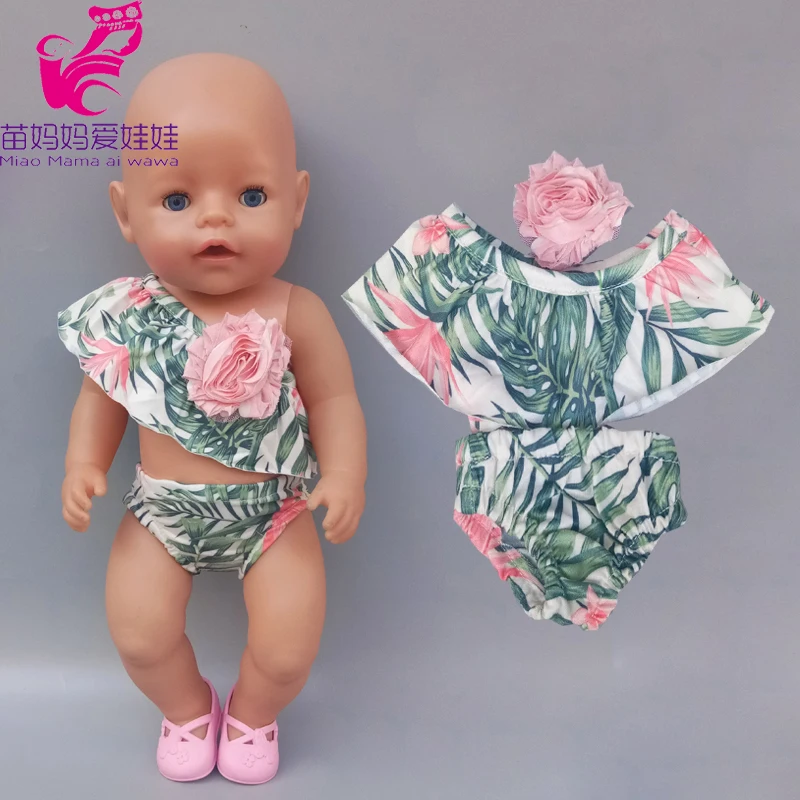 Details about   Baby Doll Clothes Bikini Swimwear Vintage Swimsuit  Fit 43cm Baby Dolls 17 Inch 