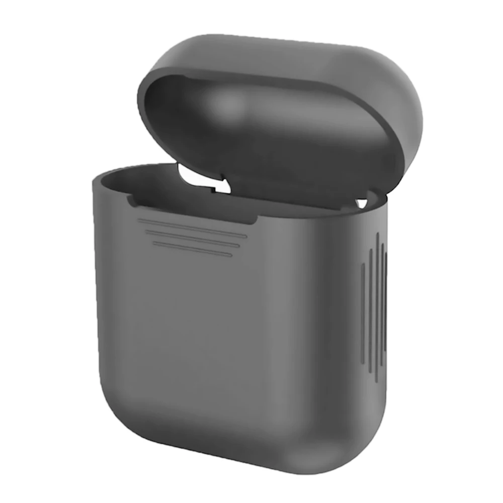 Силиконовый чехол CASPTM для Apple Airpods 1, 2, проводной зарядный чехол для наушников, милый цветной чехол для AirPods 1, защитный чехол, чехол на голову - Цвет: 01