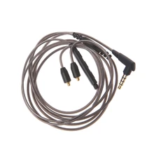 3,5 мм проводной кабель для наушников Съемный разъем MMCX сменный шнур с микрофоном для наушников Shure SE215 SE425 UE900