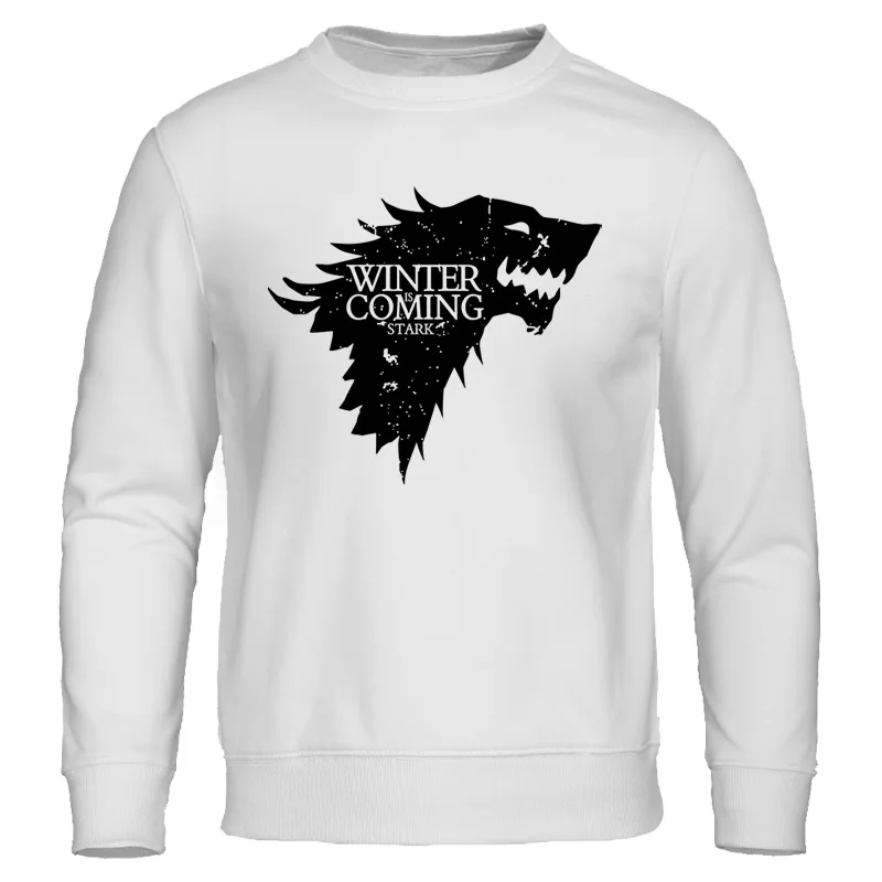 white 1 Dracarys, мужская толстовка с капюшоном, толстовка, Игра престолов, свободный спортивный костюм, весна-осень, новые мужские толстовки, повседневные модные толстовки - Цвет: white 1