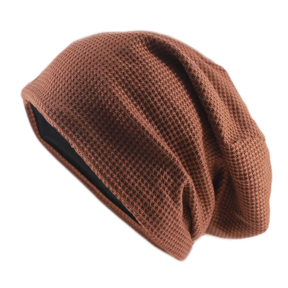 Neue Mode Hut für Männer und Frauen Herbst gestrickt einfarbige Schädel Mützen Frühling lässig weichen Turban Winter Gorras Unisex Hut – Detail 22