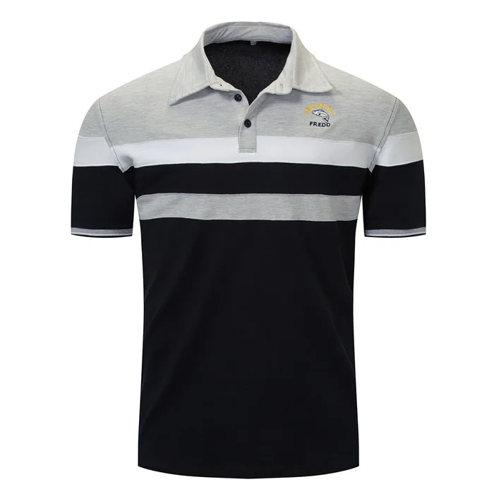 Мужская одежда 2020 поло летняя 100% хлопковая рубашка мужская с вышивкой на груди