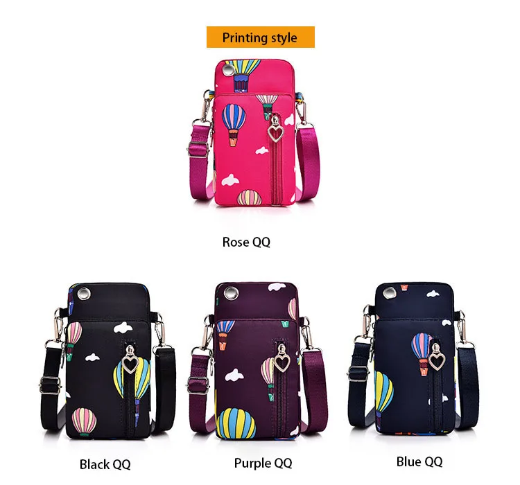 Universal Mobile Phone Bag For Samsung/iPhone/Huawei/HTC/LG Case Wallet Outdoor Sport Arm Purse Shoulder Bag Women Phone Pouch