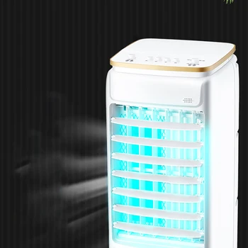 고성능 물 75W 증발 휴대용 쿨 브리즈 4.5L 에어컨 쿨러 팬 스탠드 홈 룸