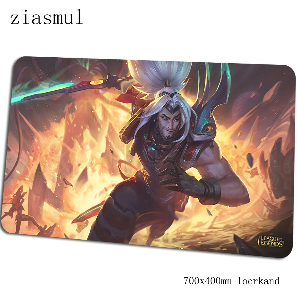 Yasuo, коврик для мыши 700x400x3 мм игровой коврик модный ноутбук с алюминиевым корпусом стол коврик Новая красивая футболка padmouse игры pc gamer коврики геймпад - Цвет: Size 700x400x3mm