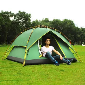 

DESERTCAMEL CS070-3 Three-used Automatic Tent Portable Rainproof Tent Double Layers Outdoor Camping Hiking Tent For 2 Persons