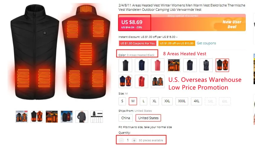 Heated Jacket For Men & Women – 19 Heating Zones, 4 Modes, Winter Thermal Coat For Skiing, Fishing, Cold Weather