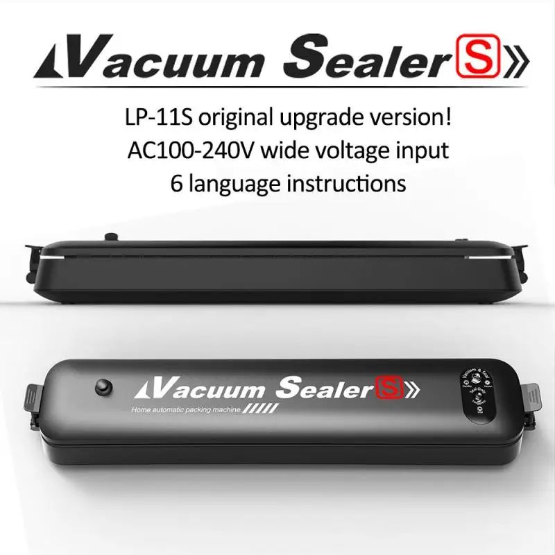 Portable Household Food Vacuum Sealer Packaging Machine Film Sealer Vacuum Packer Automatic 15Pcs Bags Use For Food Saver 270mm