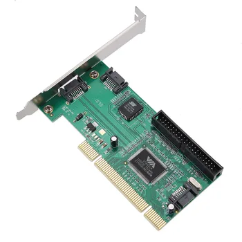 

PCI to 3 Ports SATA + IDE Combo Controller Card Adapter Converter VIA6421 Chip HDD AC388 SP99