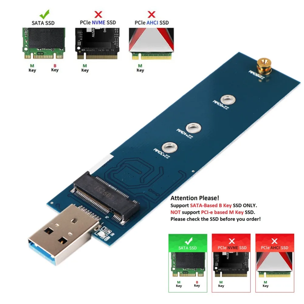 lys s komprimeret niveau M.2 usbアダプタbキーM.2 ssdアダプタusb 3.0 (ケーブルなし必要) usbに2280 M2 ssdドライブアダプタngffコンバータ ssdリーダー _ - AliExpress Mobile