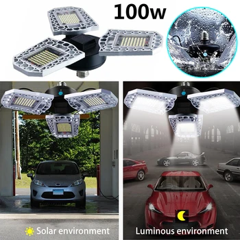 

E27 LED 6000K Deformable Adjustable LED Garage Light Ceiling Lamp Attachment New