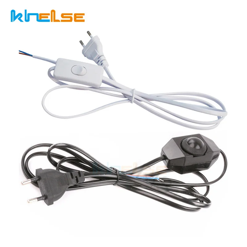 

1.8M Dimmer Switch Wire EU Plug On/Off Button Cable Light Electricity Wire LED Table Lamp Electricity Wire Modulator Lamp