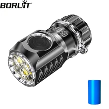 BORUiT ES03 3 * SST20 3000LM LED o dużej mocy latarka USB akumulator 18350 6-tryb Super jasna latarka dla Camping wspinaczka górska