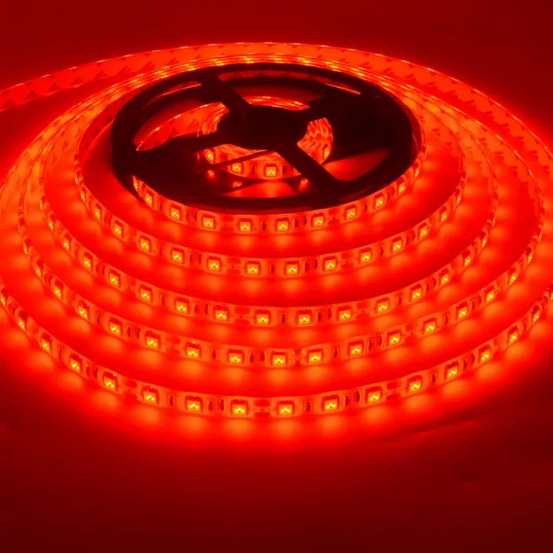 5M 300LEDs LED Strip Super Bright 3528 SMD Green Blue Warm White Set Non-Waterproof Strips Light Ribbon Flexible DC 12V Lights