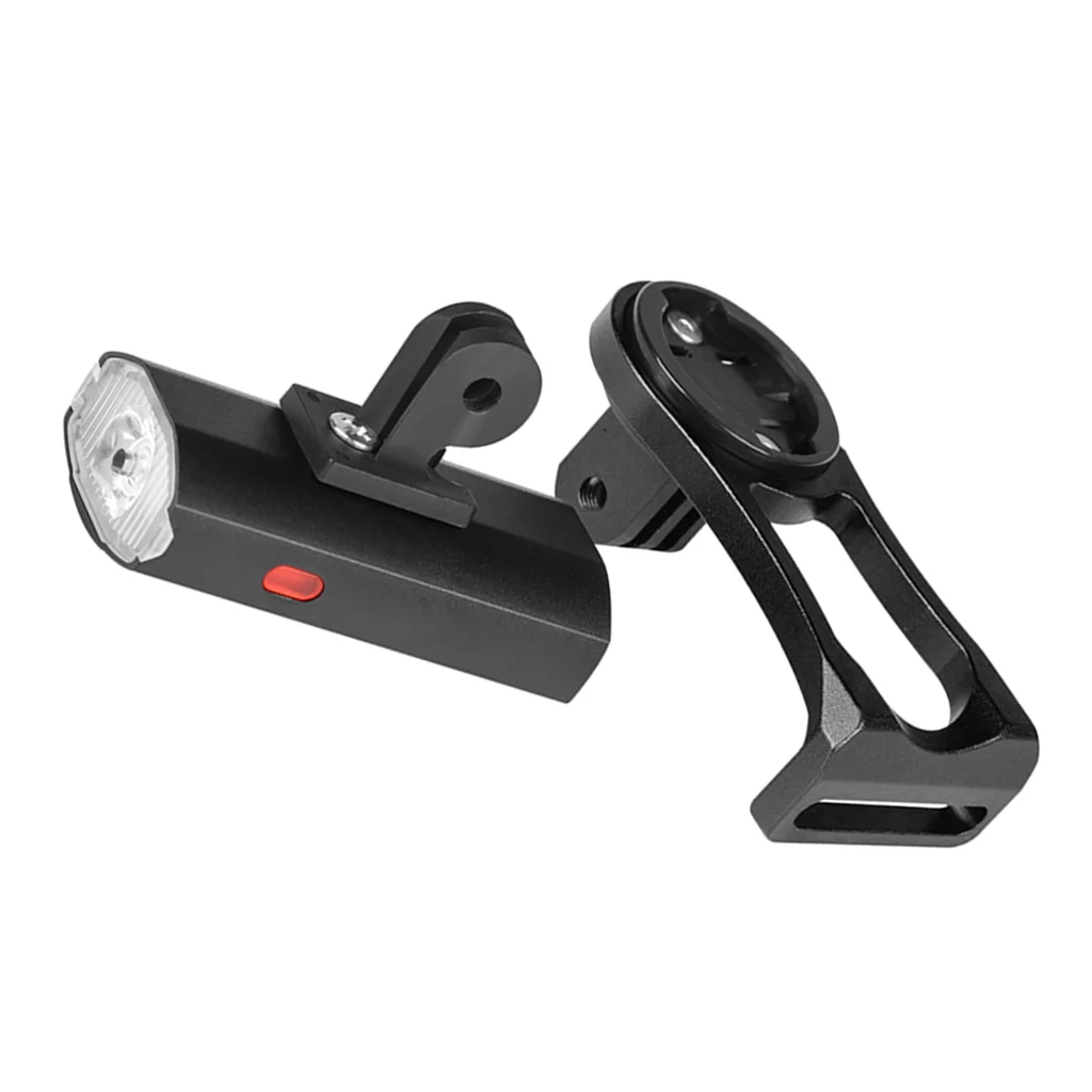 2in1 6 Light Modes Front Stem Rack 2000mAh Battery Stopwatch Stem Holder