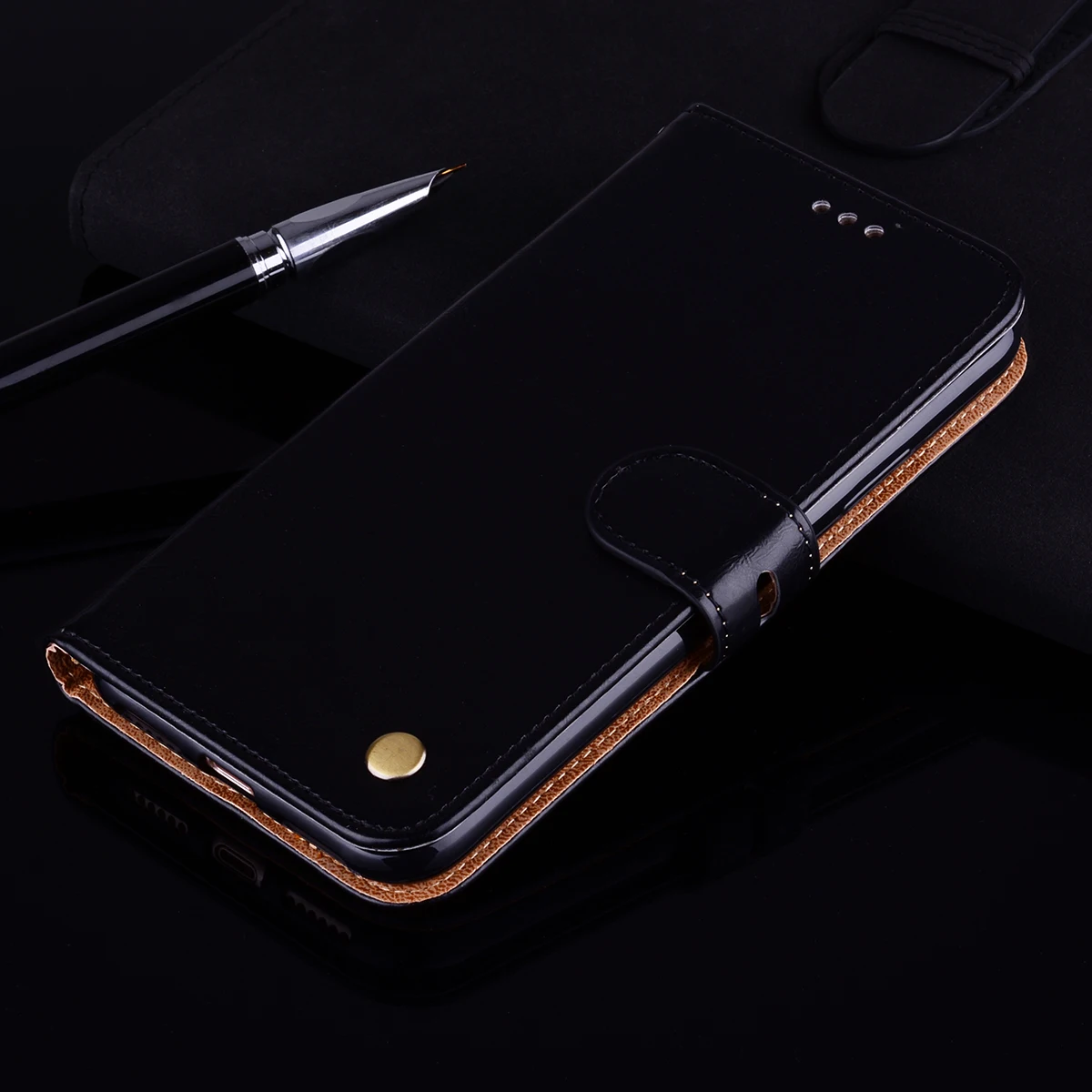 Luxury Leather Wallet Phone Case Cover