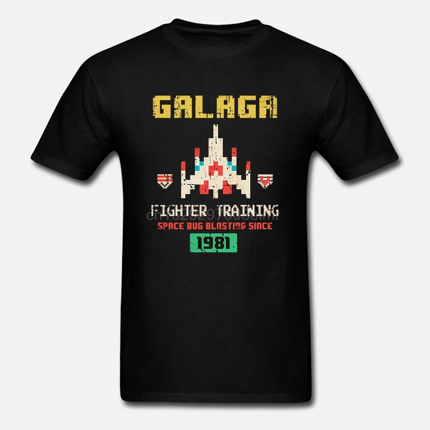 T Shirt Galaga Vintage Retro Gamer 