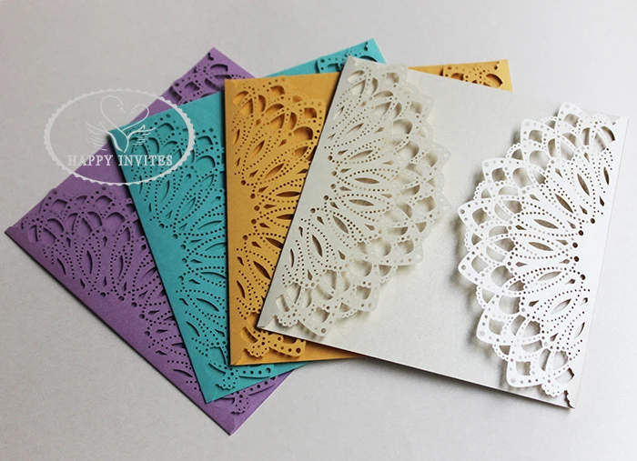 HI3014-05 Hot Sale Laser Cut Invitation Card