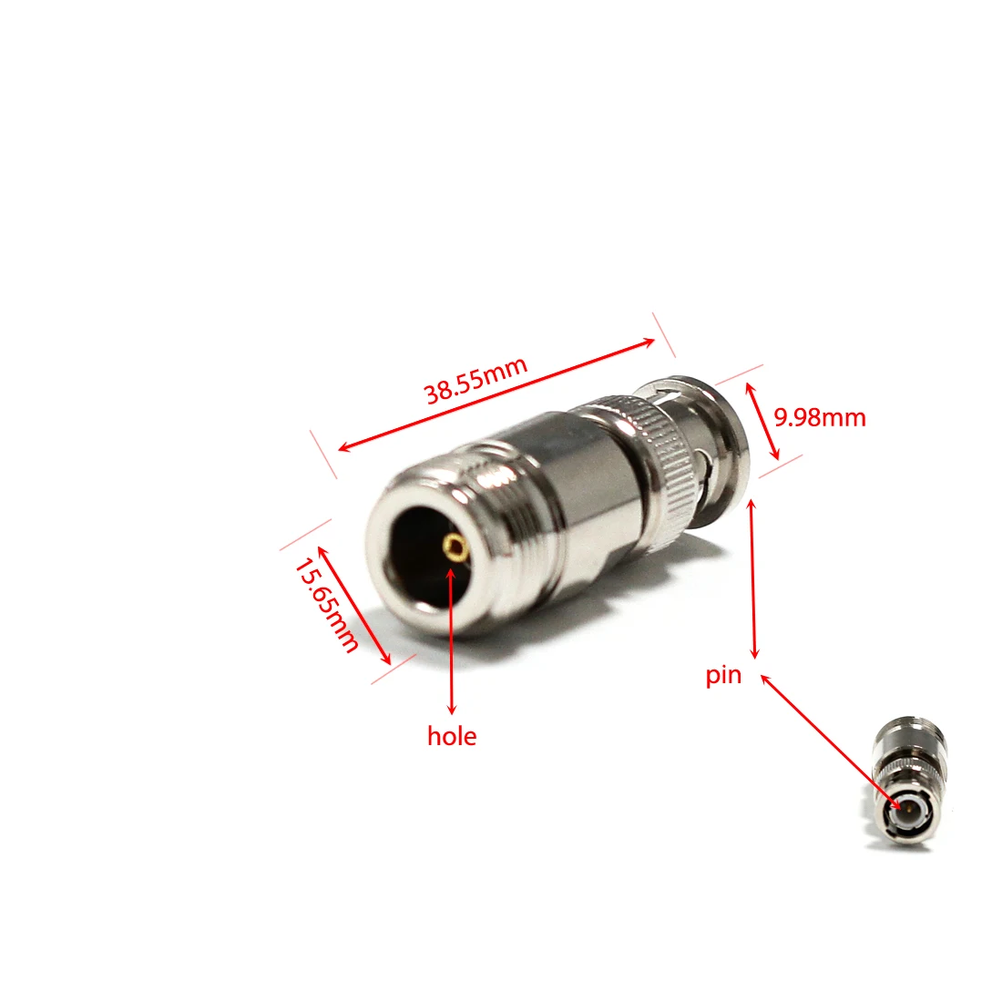 1pc N Typ Männlich Weiblich zu Stecker BNC Stecker Jack RF Koaxial Adapter Konverter Gerade Winkel Großhandel Preis neue – Detail 4