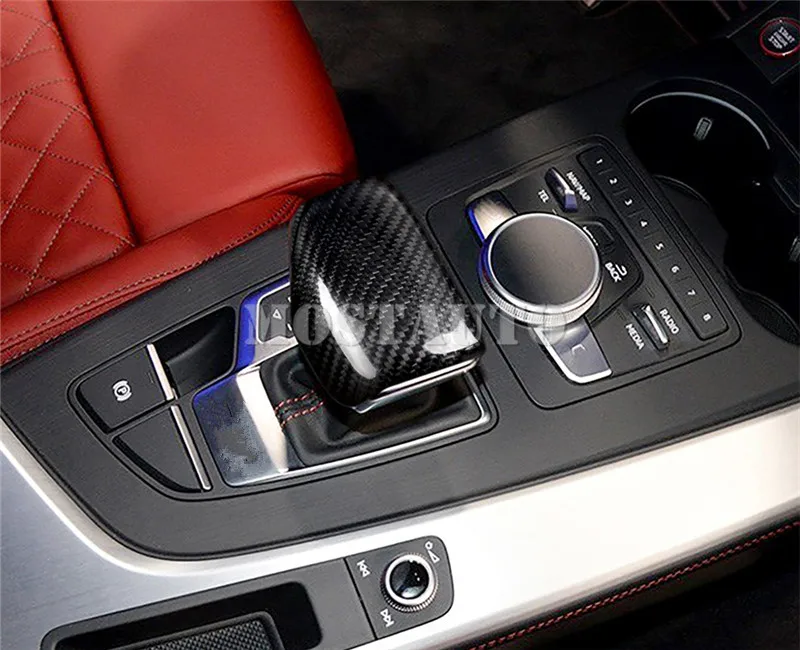 Для Audi Q5 углеродное волокно Центральная панель переключения передачи ручка Накладка- 1 шт
