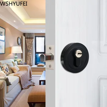 

Zinc Alloy Bedroom Door Round Lock Security and Anti-theft Bathroom Hardware Accessories Room Door Handle Room Door Handle Lock