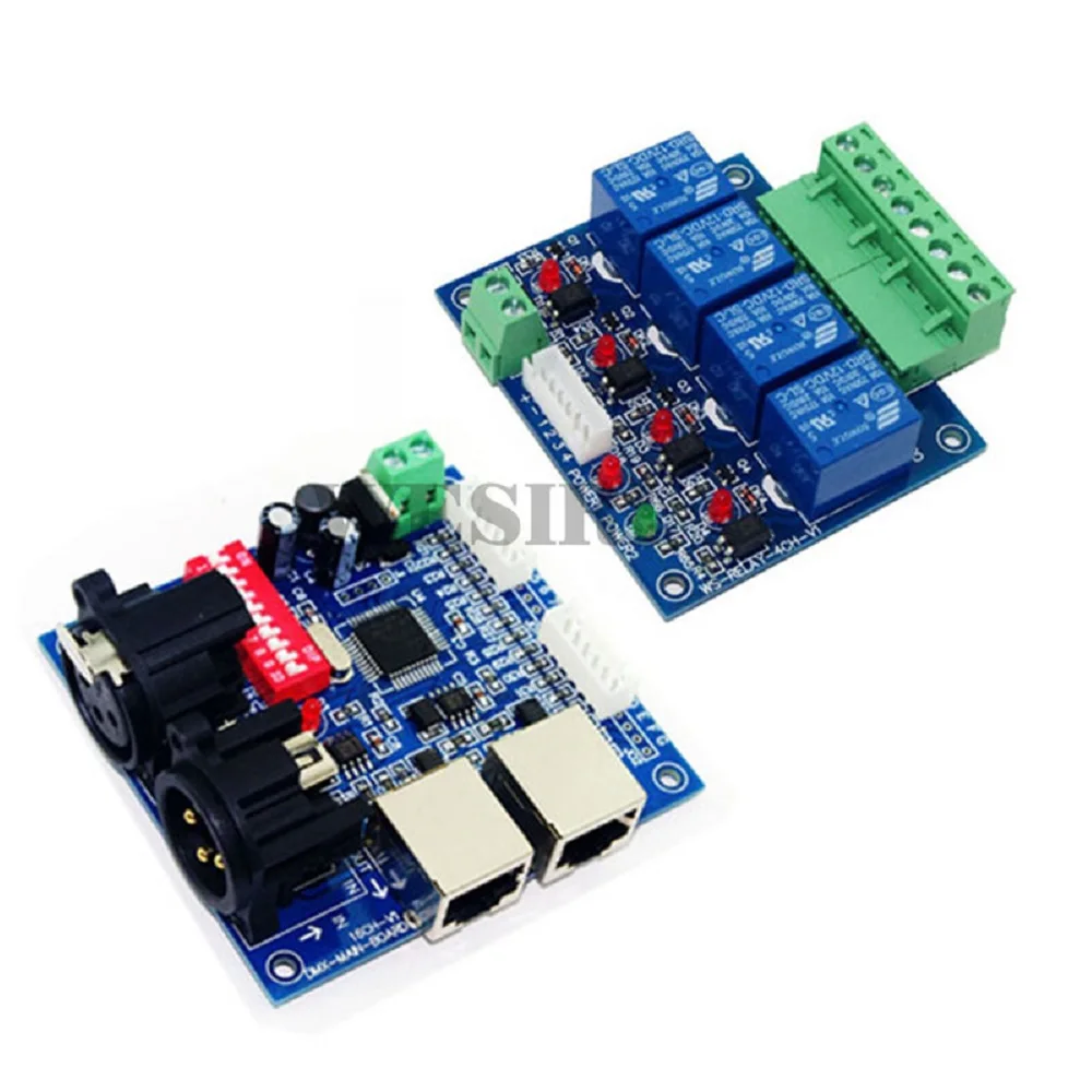 4CH DMX512 светодиодный контроллер 4 канала DMX512 релейный выход декодер максимум 10 А для светодиодный светильник