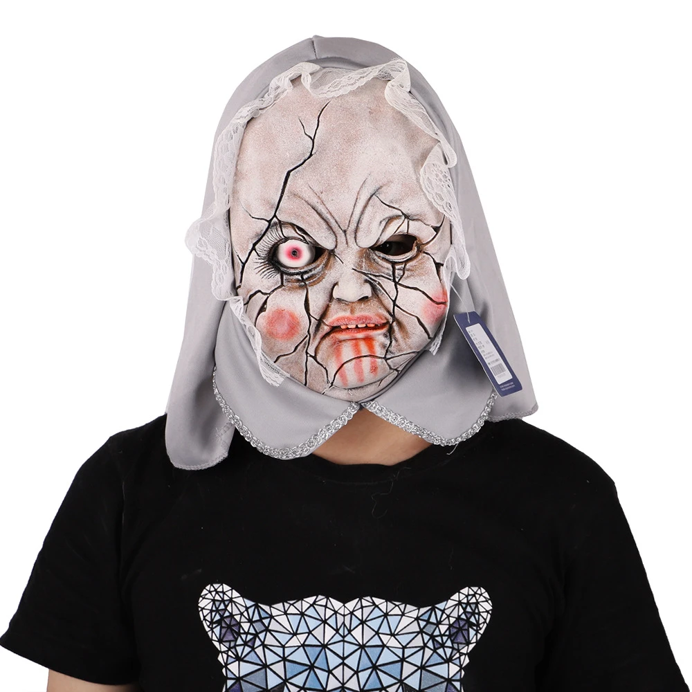 Halloween Thriller máscara de muñeca de porcelana Banda de cabeza  maquillaje máscara de baile actuación Halloween Bar atmósfera fiesta  cultura Props|Accesorios para disfraces| - AliExpress
