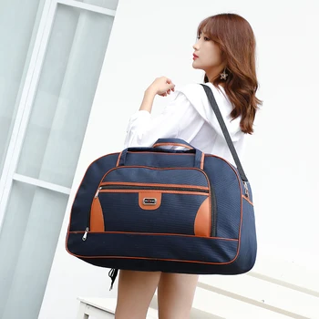 

Super Large Capacity Women's Travel Bag Waterproof Men Duffel Bags Trip Weekender Overnight Hand Luggage Big Shoulder Bag