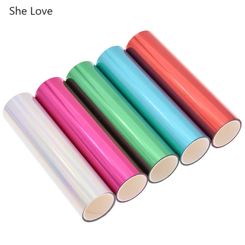 1Roll 3M 5M Holographic Hot Stamping Foil Paper for Garment Leather DIY Crafts