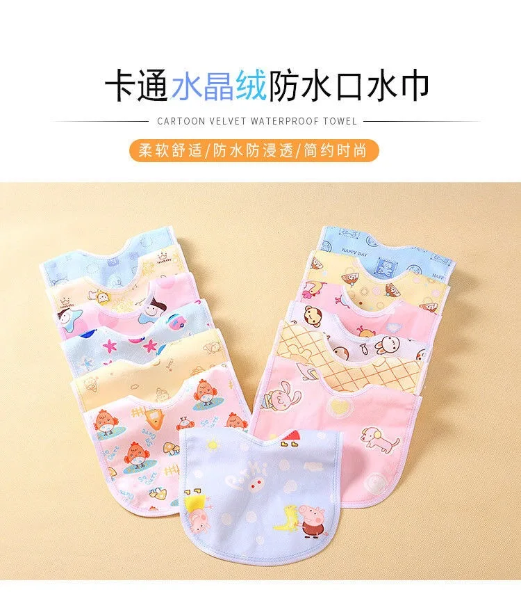 5pcs/lot hot New Baby Bibs Bibs Boy&Girl Bandana Bandanas1 Cloths Bandana Infant For Baby Dribble Waterproof Bib Burp