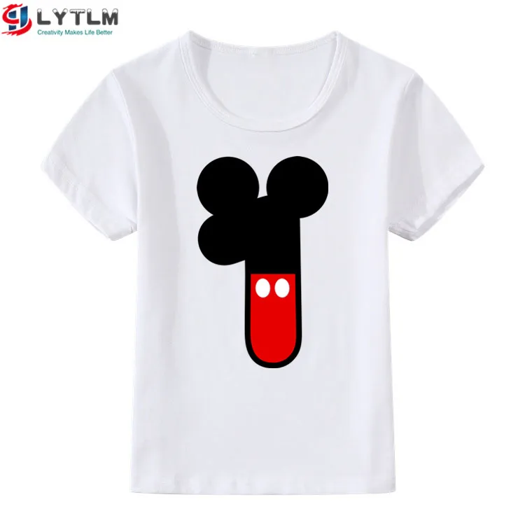 LYTLM 1-й день рождения для мальчиков, Polera/футболка для маленьких мальчиков с днем рождения ребенка футболки Anniversaire для ребенка для девочек, Топики, Camisa Infantil - Цвет: DX White