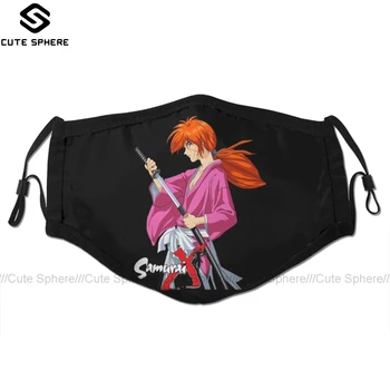 

Rurouni Kenshin Mouth Face Mask Himura Kenshin Battousai Samurai X Facial Mask Funny Fashion with 2 Filters for Adult