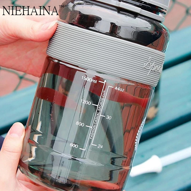 2000ml-600ml Outdoor Fitness Sports Bottle Kettle Large Capacity Portable Climbing Bicycle Water Bottles BPA Free Gym Space Cups