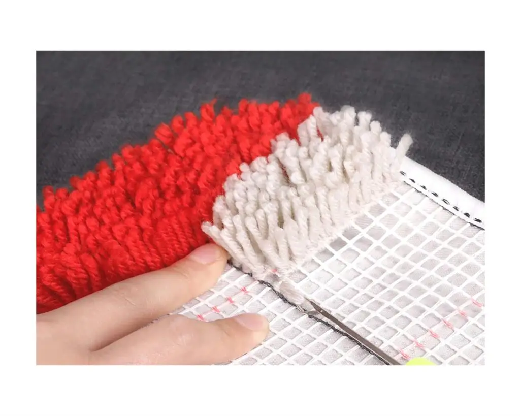 Love butterfly geometry Flower Carpet Crocheting DIY Cushion Carpet Latch Hook Rug Kit Needlework Crocheting Embroidery Decor