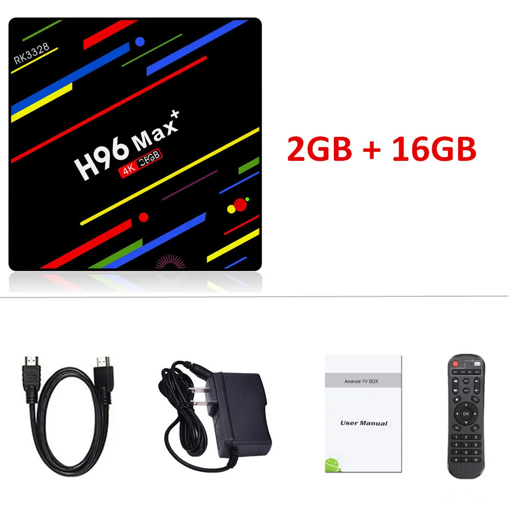 H96 MAX Plus ТВ приставка Android 9,0 смарт-приставка RK3328 4 ГБ 32 ГБ 64 Гб 5G Wifi 4 к H.265 медиаплеер H96 Pro H2 PK X96 MAX - Цвет: 2G 16G Normal remote