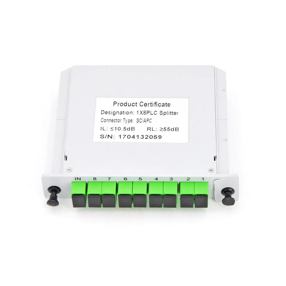 

1x8 SC/APC Cassette Insertion Type Fiber Optic Splitter Box
