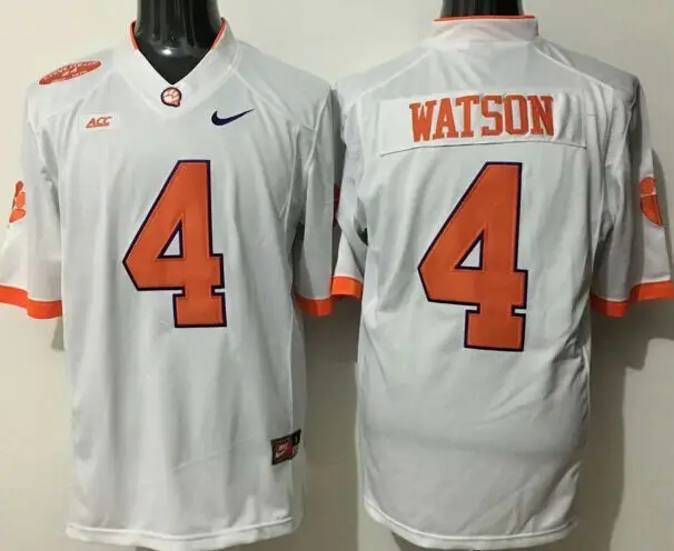 Розовый Clemson Tigers, Stitiched, DeShaun Watson, Sammy Watkins, Wayne Gallman II, Artavis Scott Ben Boulware для мужской Джерси - Цвет: Розовый