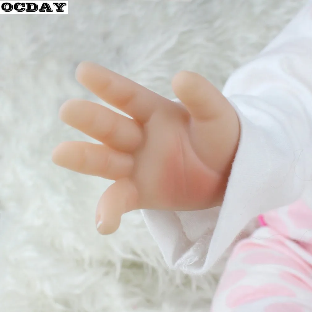 Горячая 55 см мягкие виниловые куклы Reborn Baby ручной работы дизайн ткань тела Силиконовые Реалистичные живые куклы игрушки для детей рождественские девочки