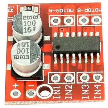 

10pcs Mini Dual DC Motor H-Bridge Driver Module Speed Controller 2V-10V with OverTemperature Protection for Smart Toy Cars and