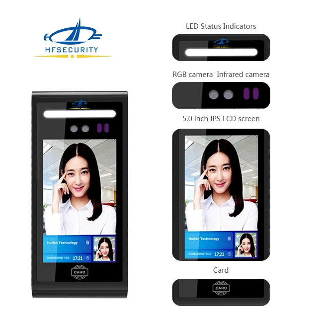 5 дюймов TCP IP Android открытый динамический лица посещаемость времени дверной замок управление доступом облако поддерживается бесплатное программное обеспечение IC Card Reader